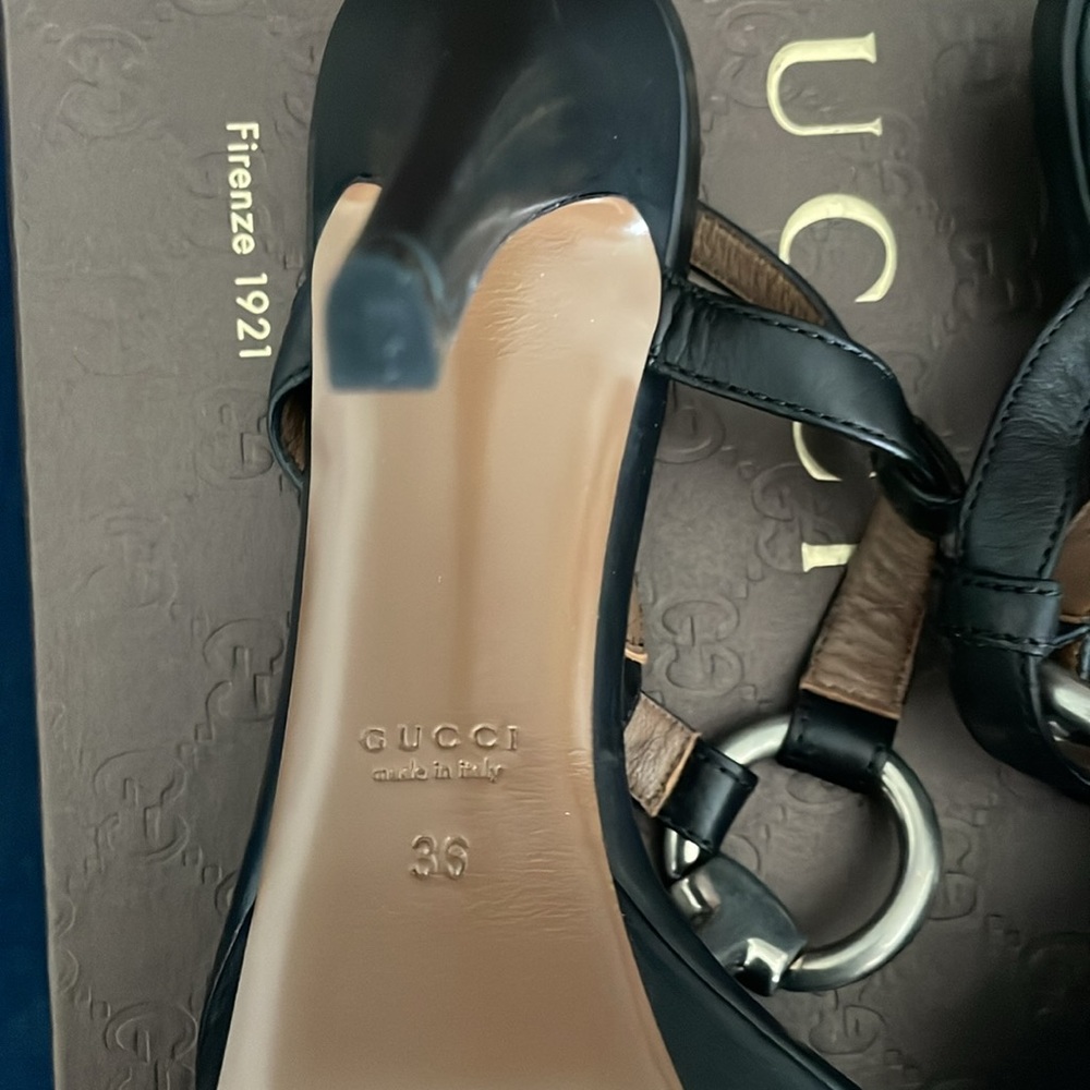 NWT - Authentic Gucci Washed Soft Calf Nero. Size 36. - Picture 5 of 10